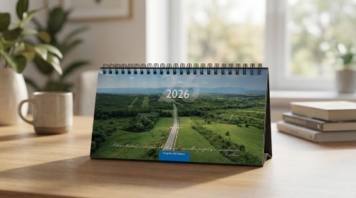 Calendar de birou, peisaje 2026